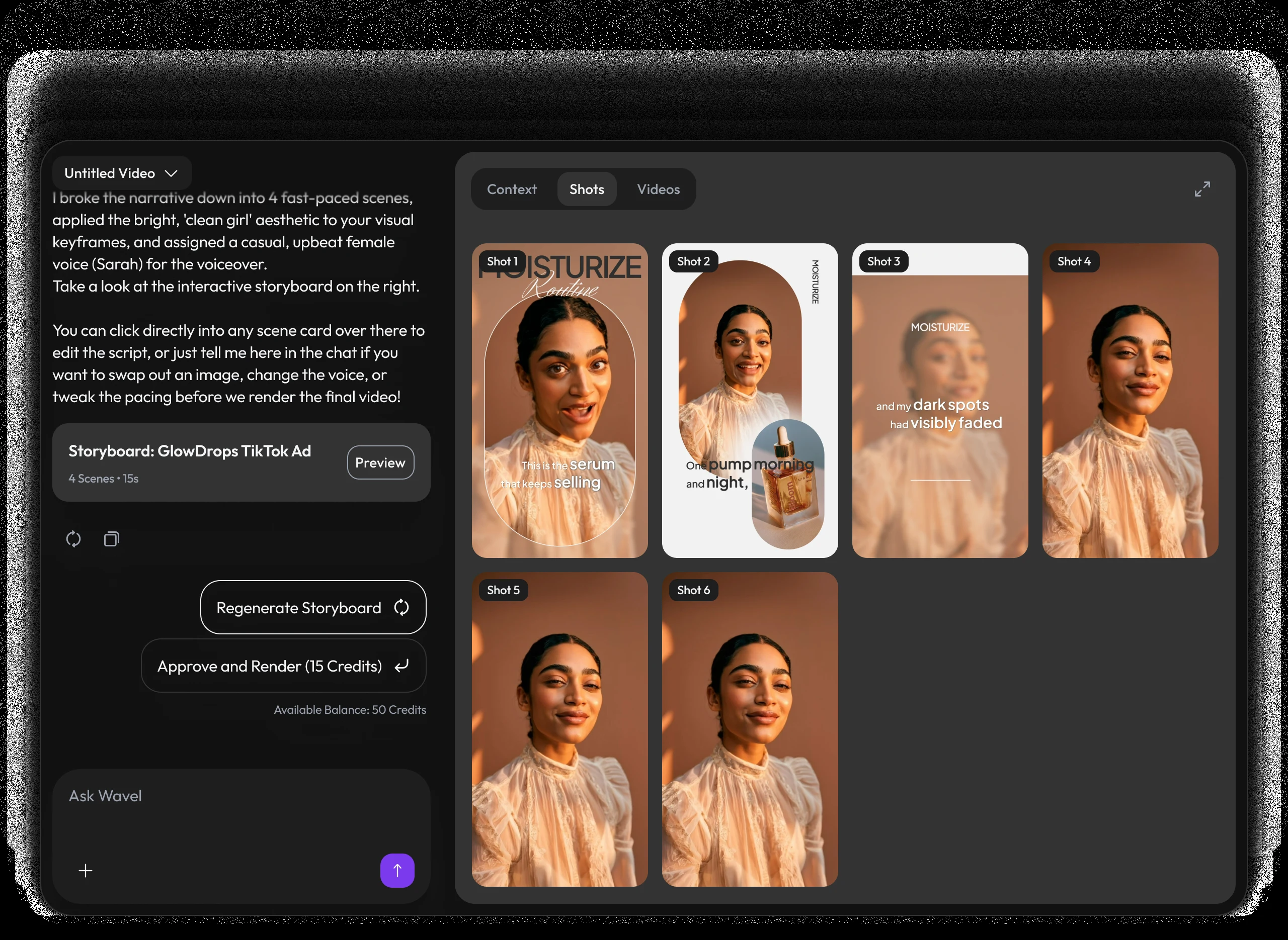 DirectStudio storyboard workspace